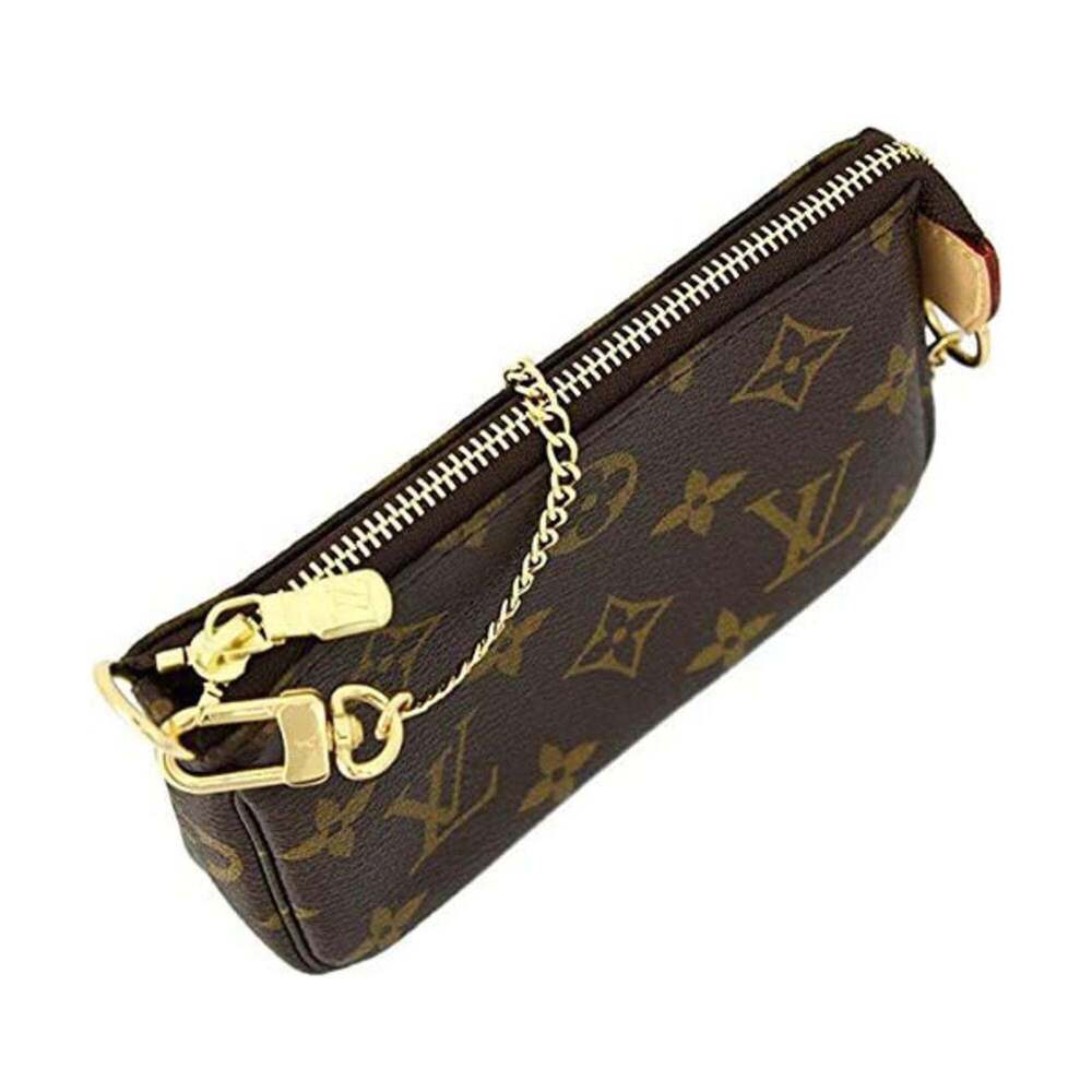 LOUIS VUITTON Authentic Brown Monogram Canvas Pochette Pouch - Picture 5 of 7